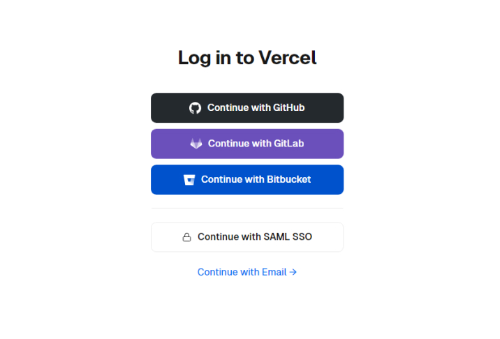 Vercel Login