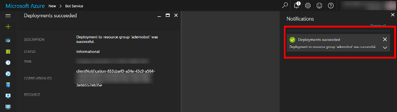 Azure notification