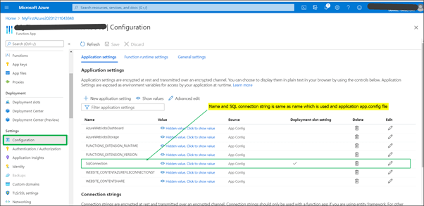 Coonection String in Configuration