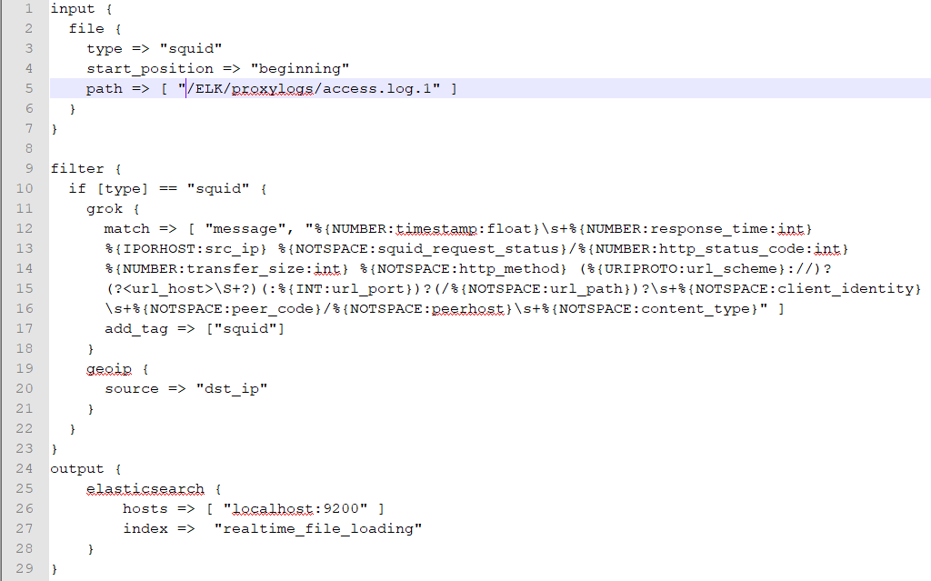 Logstash configuration file