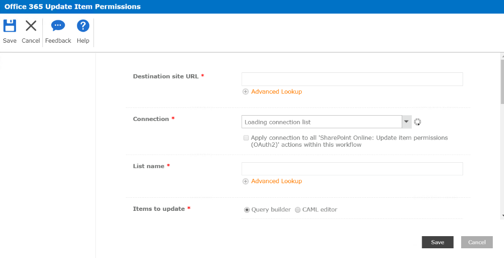 Office 365 update item permissions