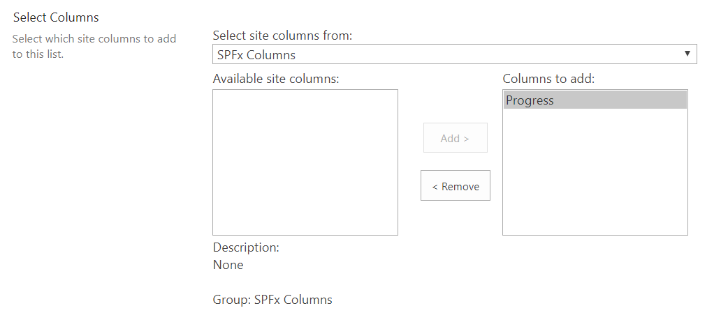 Select Columns